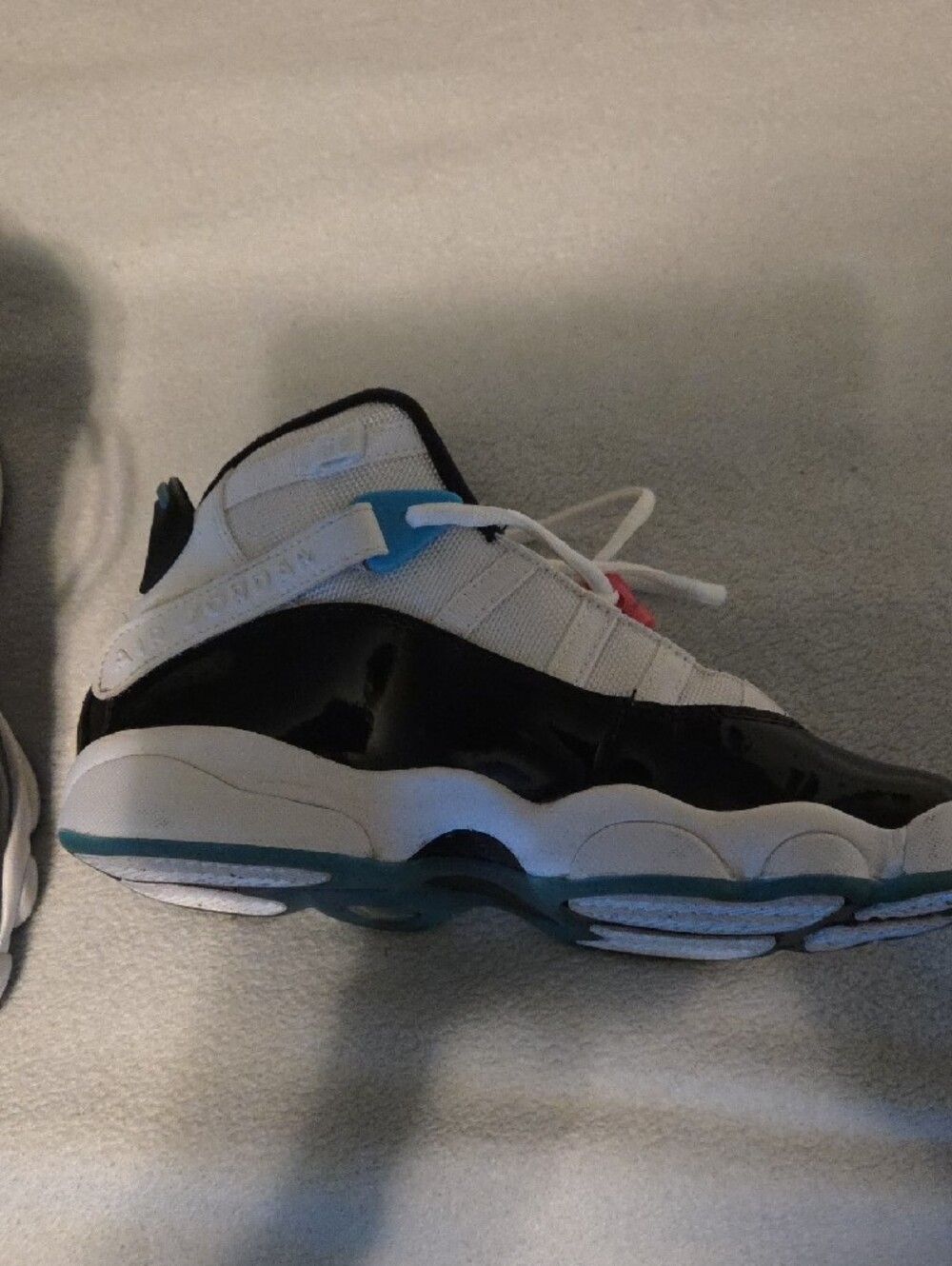 Jordan Kids Black Sneakers with Multicolor Logo Accents - Picture 5 of 10